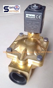 Parker P-VE7321BCN00-24VDC Solenoid valve  2/2 ทองเหลือง size 3/4" ใช้กับ น้ำ ลม น้ำมัน แก๊ส